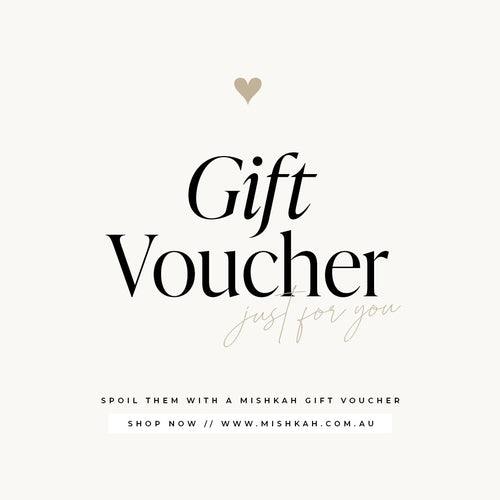 Gift Card From Only $25.00 For That Special Girl - MISHKAH