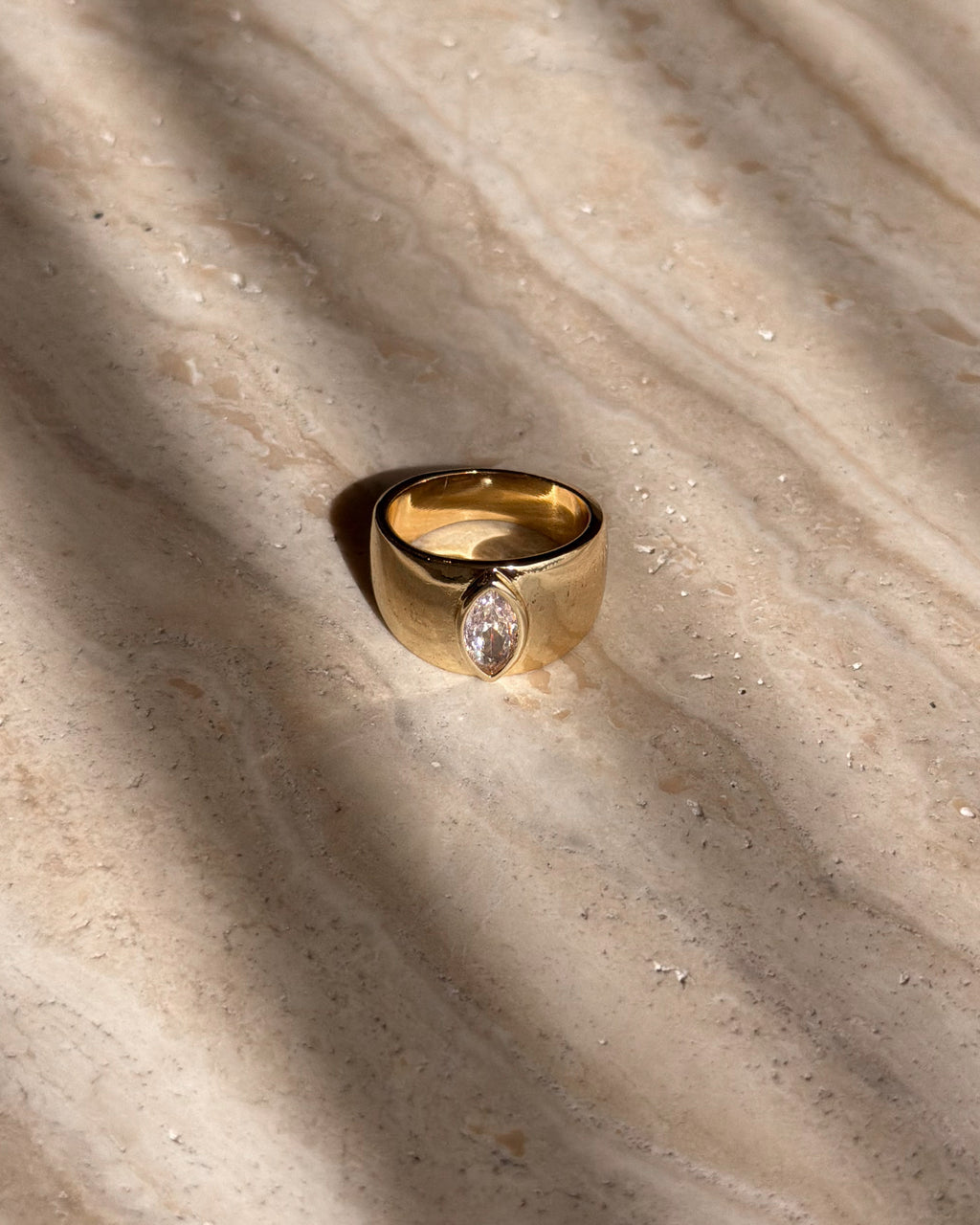 Signet Marquise Ring