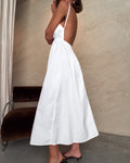 Soleil Backless Midi Dress