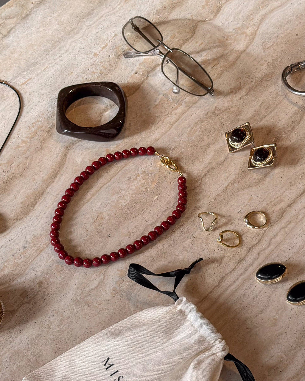 Ruby Strand Necklace