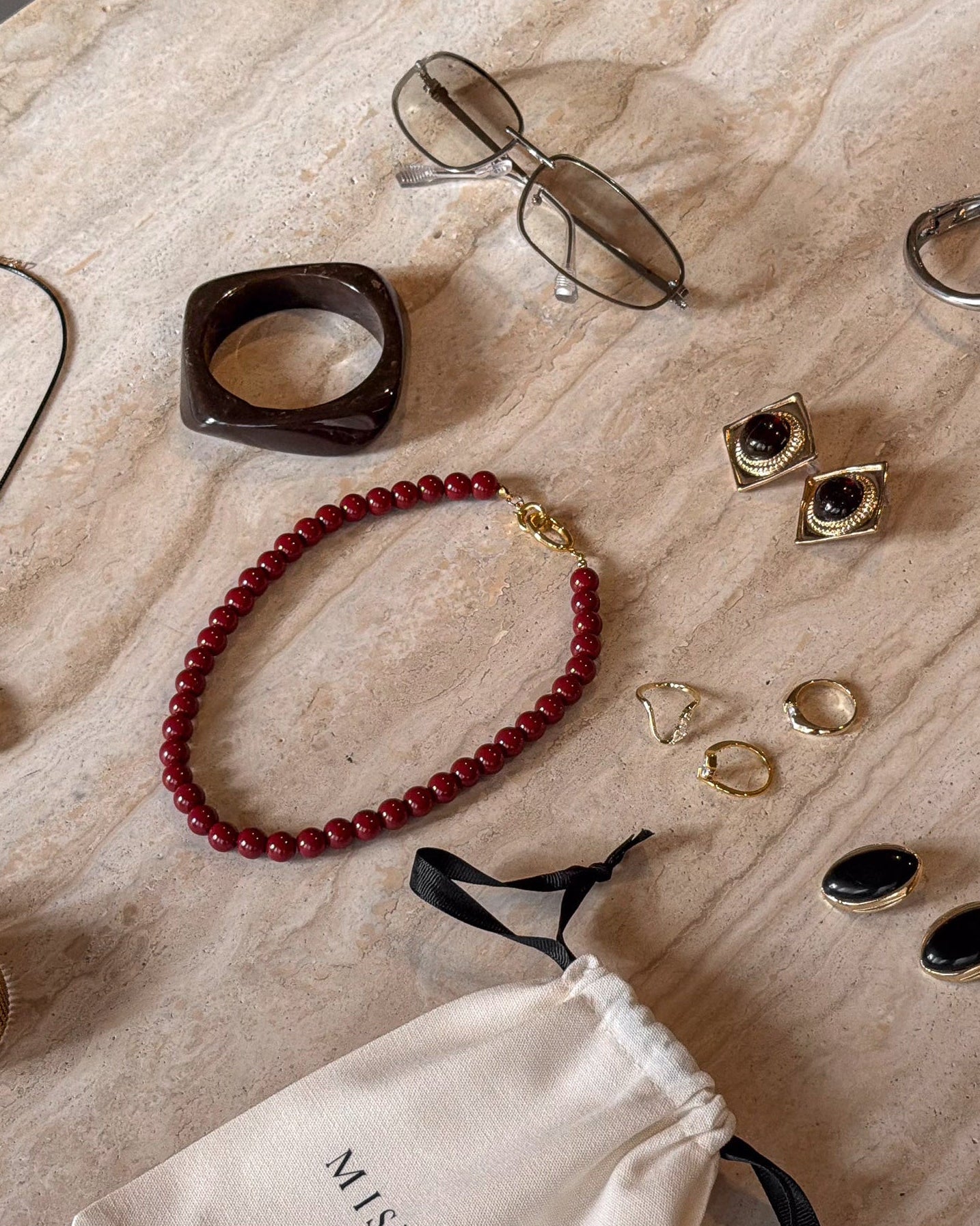 Ruby Strand Necklace