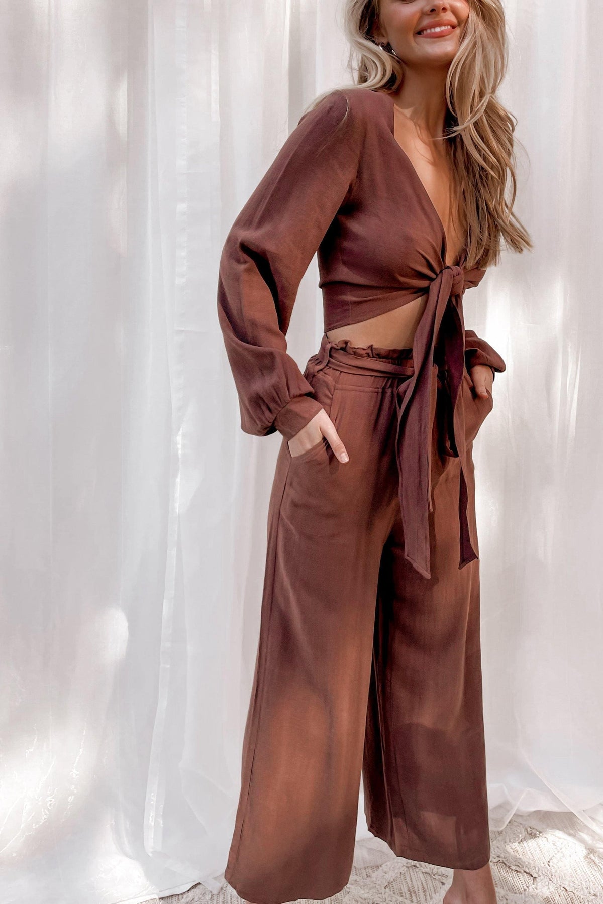 In Tune Pants, BOTTOMS, BROWN, PANTS, Shop The Latest In Tune Pants Only 58.00 from MISHKAH FASHION:, Our New In Tune Pants is only $59.00-We Have The Latest Pants | Shorts | Skirts @ Mishkah Online Fashion Boutique-MISHKAH